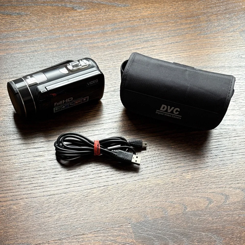Black DVC Full HD Camcorder with Case